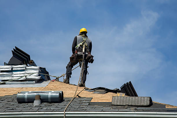Professional Gutter Installation technician working in Gordon, PA